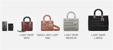 lady dior mini measurements cm|Lady Dior bag size.